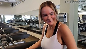 Alexis Kay'S Big Natural Tits Catch The Eye Of A Hot Guy At The Gym