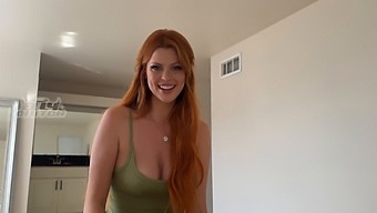 Busty Redhead Friend Takes On A Challenge In High Definition