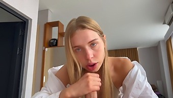 Young Russian Teenager In Hd Blowjob And Pov Video