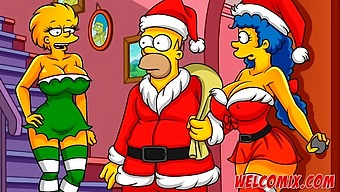 Christmas Surprise: Husband Gives His Wife To Beggars As A Gift In Simptoons Hentai