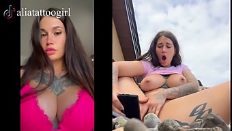 Exclusive Video Of A Tiktok Model Playing With A Dildo And Having A Beautiful Orgasm