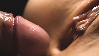 Close-Up Video Of Tight Pussy Getting Filled With Hot Cum