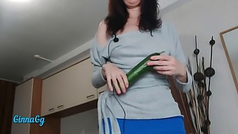Creamy Cunt Squirts After Cucumber Insertion And Fisting
