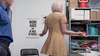 A Police Officer Vigorously Penetrates A Busty Middle-Aged Woman In His Workplace