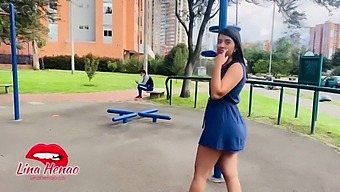 Latina Girl Flaunts Vibrator In Public, Leads To Intense Orgasm And Squirt