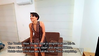 A Visitor From Out Of Town Has A Steamy Encounter With A Sultry Girl Sporting A Pixie Cut In The City Of Brazil