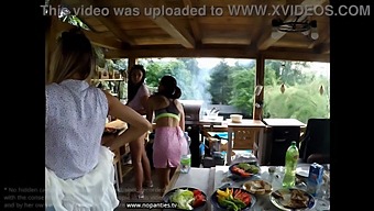 Outdoor Pussy Party With Short Skirt Babes And Tight Pussy Girls