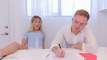 Arousing College Girl Gets Her Tight Pussy Fucked By Tutor