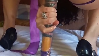 A Woman Uses A Sex Toy To Achieve Multiple Orgasms And Ejaculates Freely