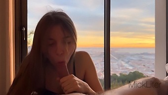 Brunette Teen Gives A Sensual Blowjob In This Pov Video