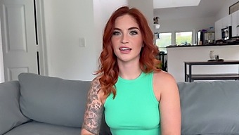 Curvy Redhead With Big Ass Seeks Advice And Gets Pounded Hard By A Well-Endowed Man, Resulting In A Massive Internal Ejaculation