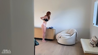 Redhead Hottie Disobeys Rules As House Sitter, Indulges In Steamy Sessions