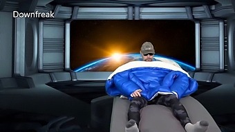 Canadian Bayan Wears Puffer Jacket In Space - Orbiting Planet Earth Episode 2