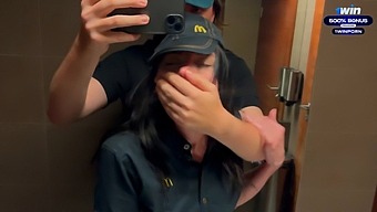 Daring Bathroom Encounter Leads To Intense Sexual Encounter With A Mcdonald'S Employee Due To Spilled Soft Drink. - Eva Soda