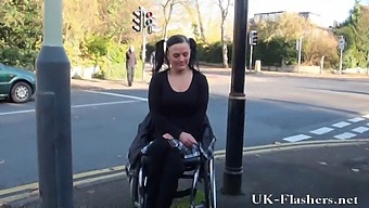 A Disabled Pornstar'S Public Exposure In A Park