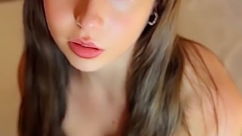 My Petite Body And Cute Features Get My Friend'S Hard Cock Erect With No Effort, And He Ejaculates Quickly Without A Condom