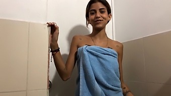 Young And Beautiful Stepsister Helps With Masturbation And Receives Cum On Her Innocent Face