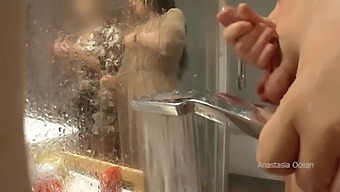 Stepmother Caught Him Masturbating And She Got Excited Too.