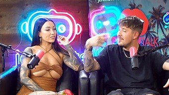 Lily Phillips And Willow Harper’s Passionate Podcast Turns Into A Hot Pornographic Show.