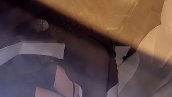 Young Wife Gets A Surprise From Her Husband: A Hot Threesome In A Car